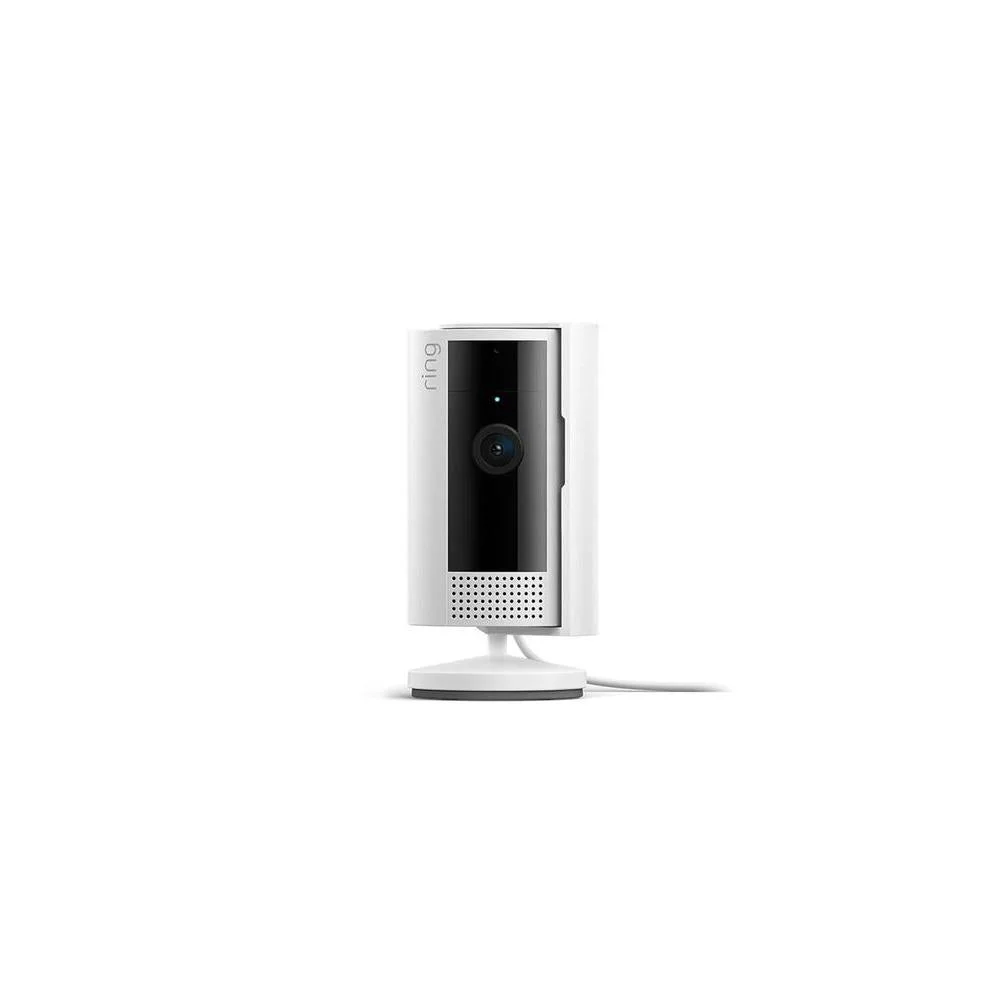 Cámara Ring Indoor para seguridad en el hogar o negocio con video HD de alta calidad y visión nocturna, color blanco