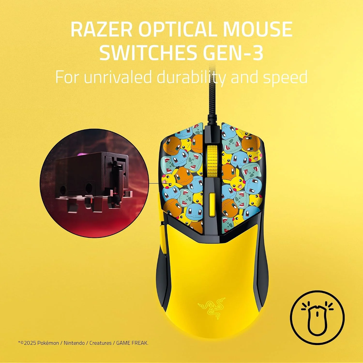 Razer Cobra (Pokémon Edition) — Mouse gaming con cable