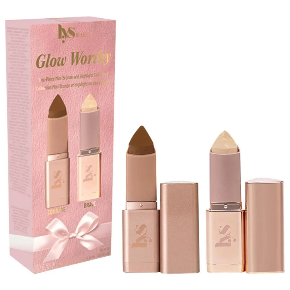 Mini Glow Worthy Set de 2 Piezas: Bronceador Ligero e Iluminador