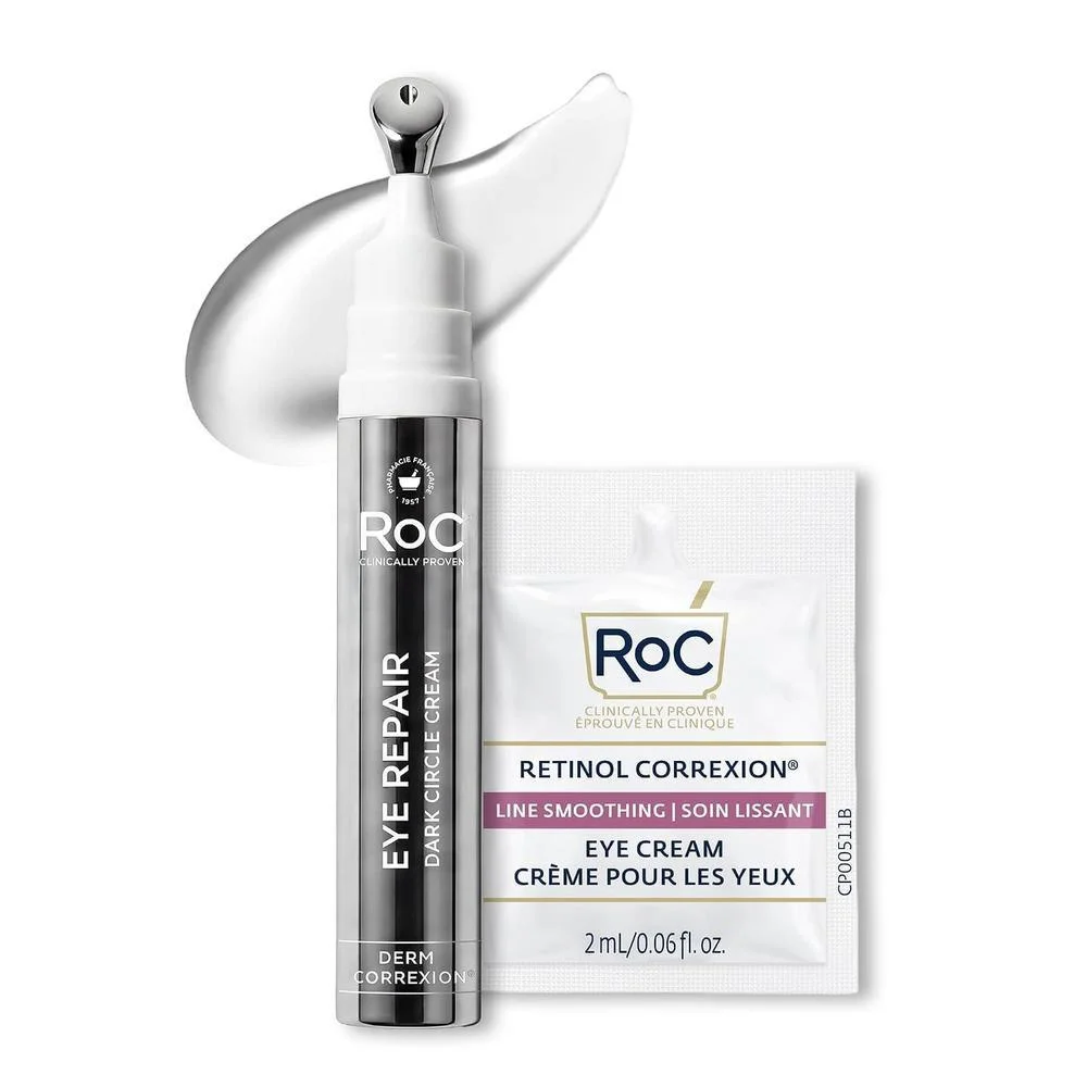 Roc Derm Correxion Retinol Crema De Ojos Para Ojeras Con Niacinamida Y Resveratrol + Proxygen 15ml