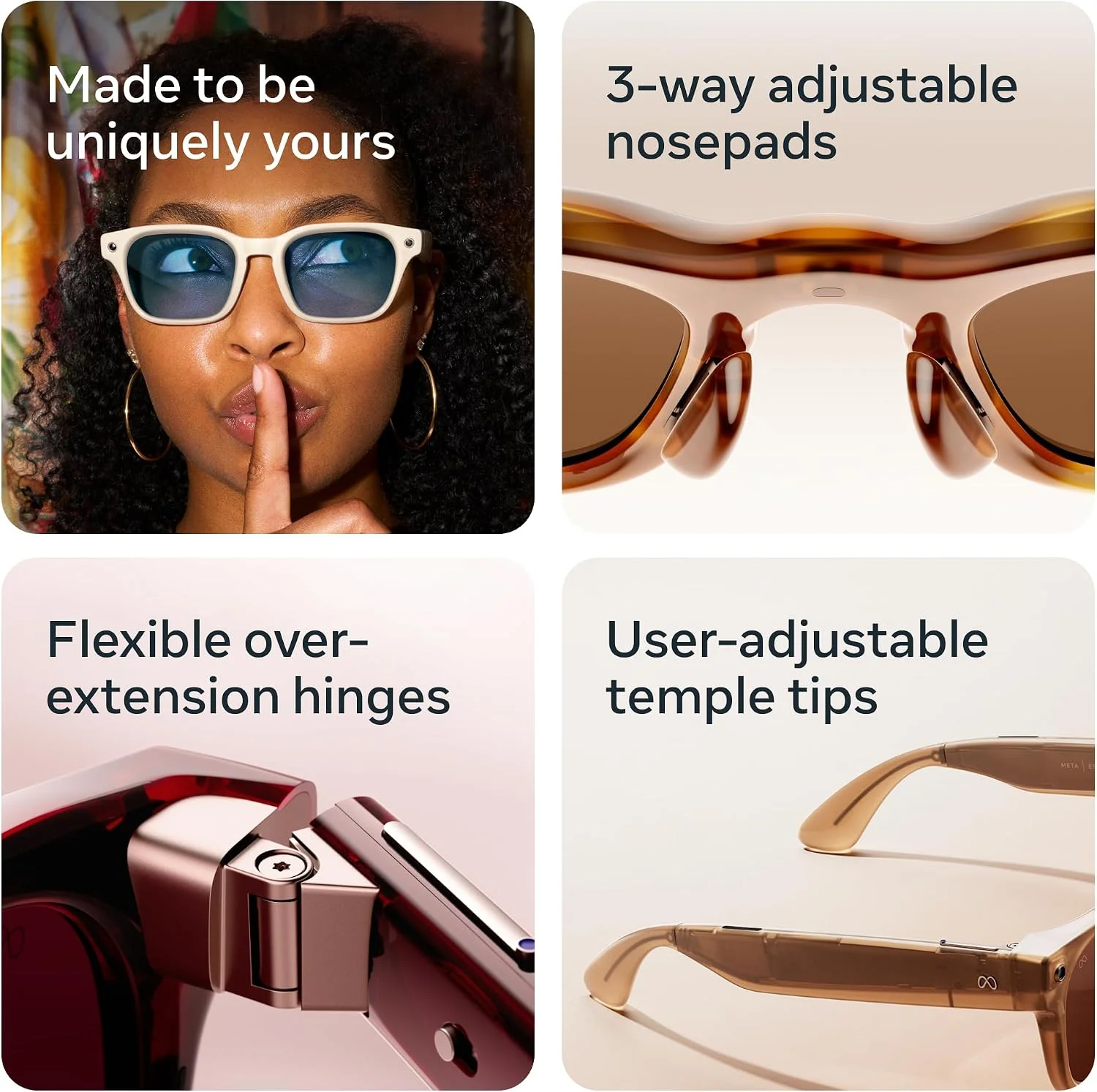 Meta Adventurer - Linen / Sapphire Transitions — Lentes AI con cámara y audio