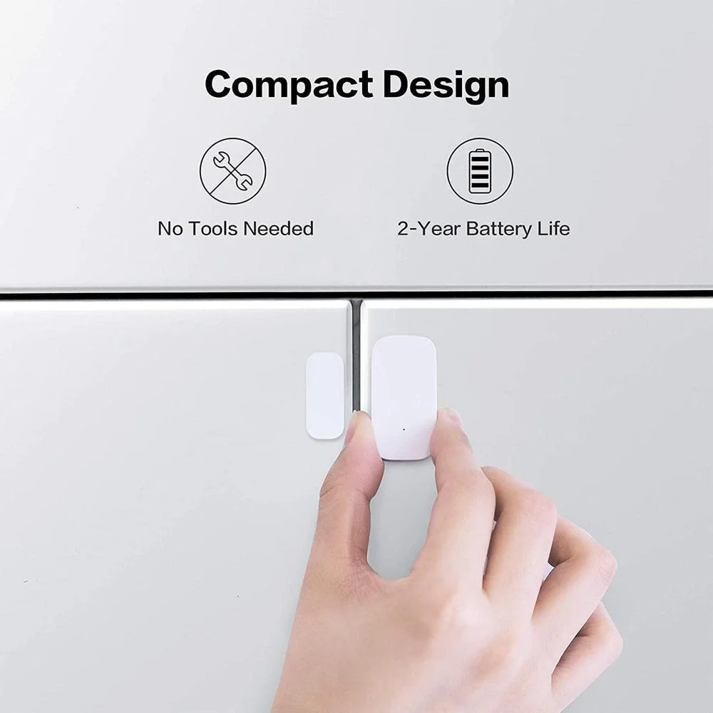 Aqara - Paquete de 3 sensores Zigbee de puerta y ventana, sensor inalámbrico mini para automatización y seguridad