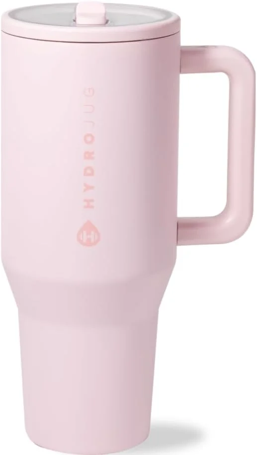 Vaso Tumbler HydroJug Traveler 32oz con Asa y Popote Arena