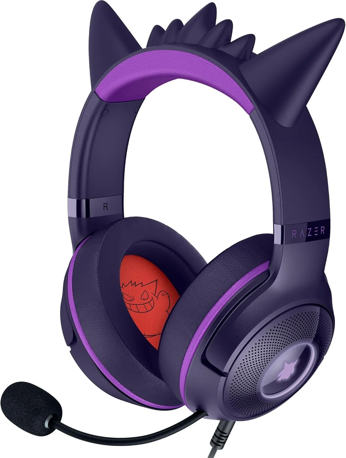 Audífono Razer Kraken Kitty V2 USB Edición Gengar con Iluminación Reactiva