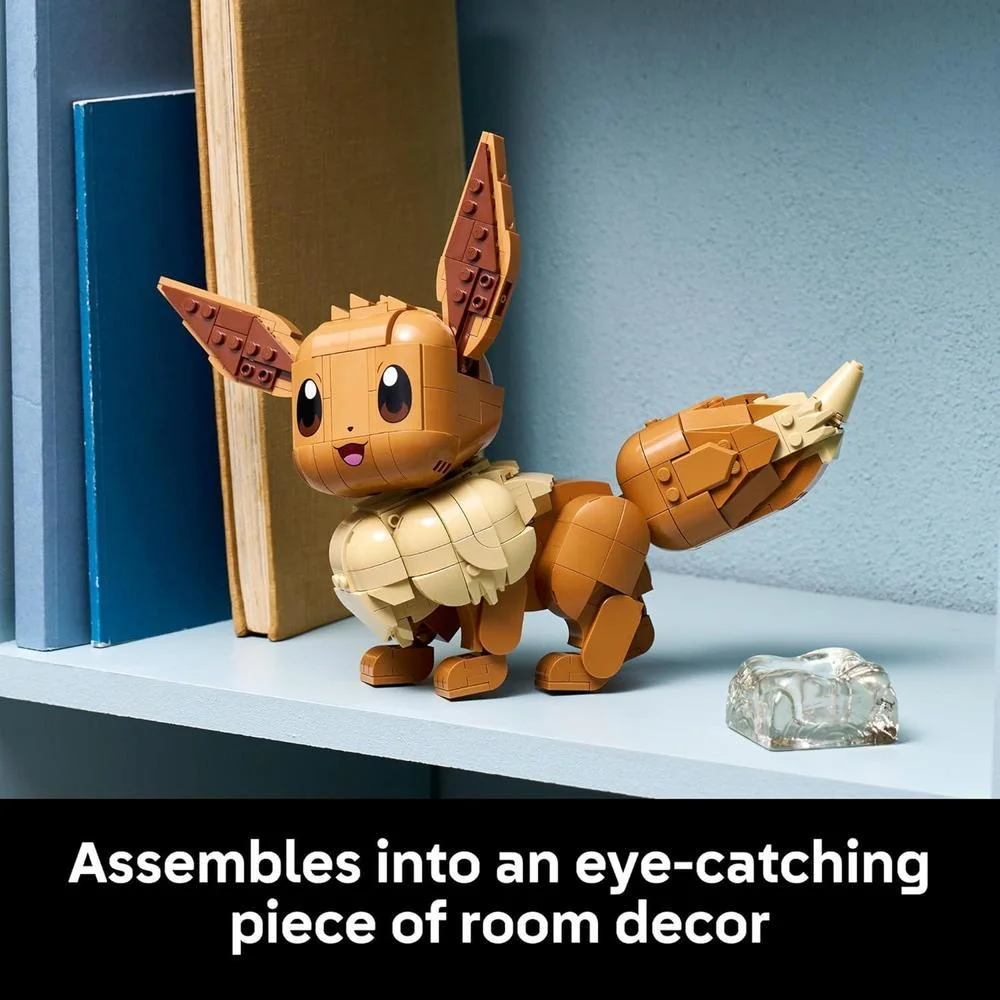 LEGO Pokémon Eevee - Set de Construcción para Adultos, Figura de Pokémon Posable para Decoración de Oficina o Hogar