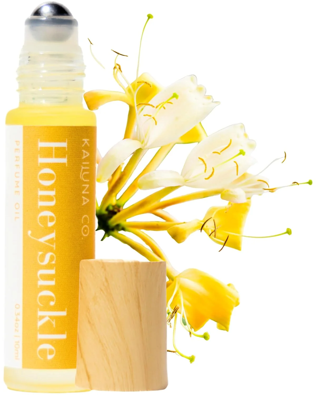 Kailuna Co. Honeysuckle Essential Oil Perfume Roll On for Women, 10 ml