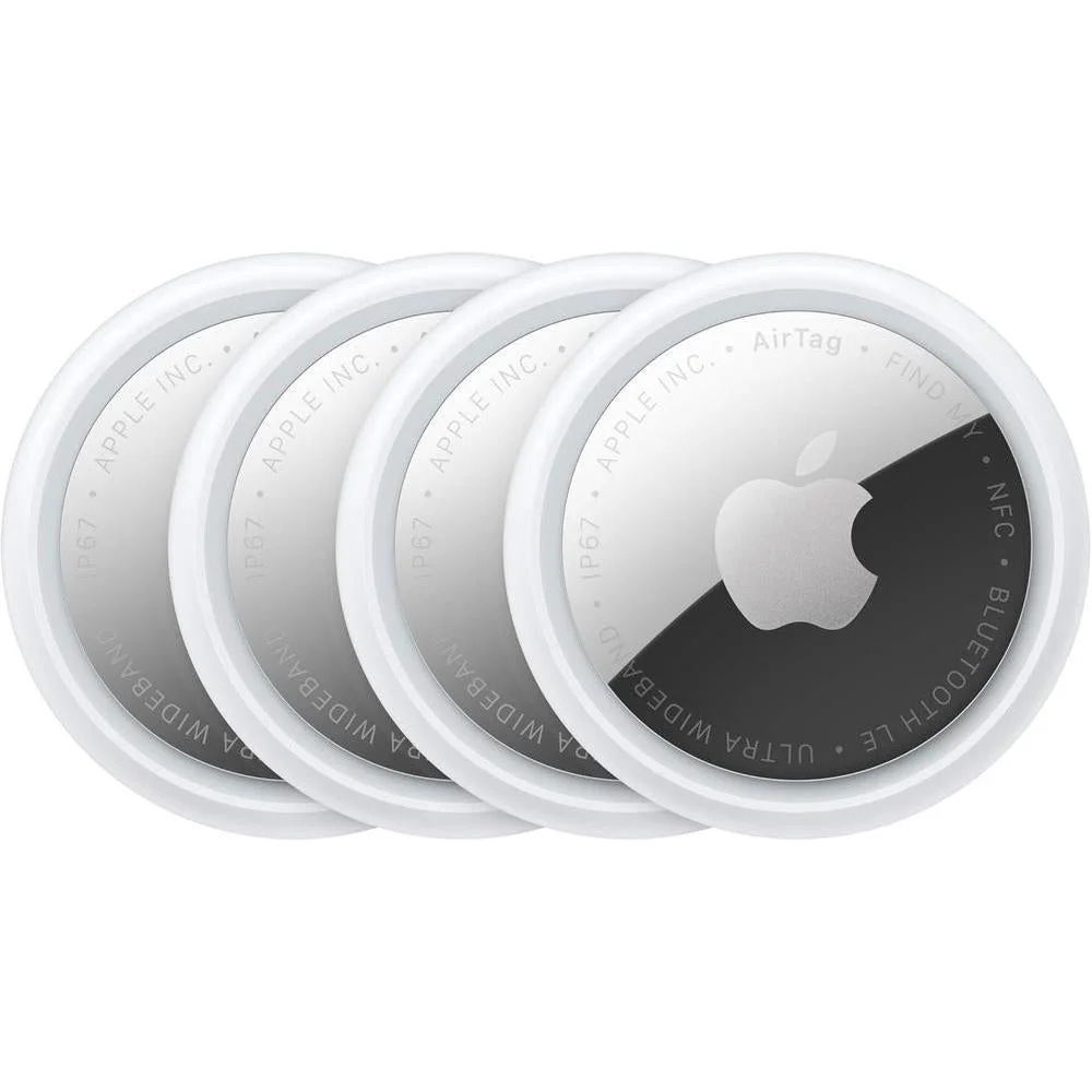 Apple AirTag (2nd Generation) - 4 Pack: Tracker for Keychain, Wallet, and More; Locator with Sound; Simple One-Tap Setup with iPhone or iPad; Key Finder with up to 1.5X Precision Finding Range*