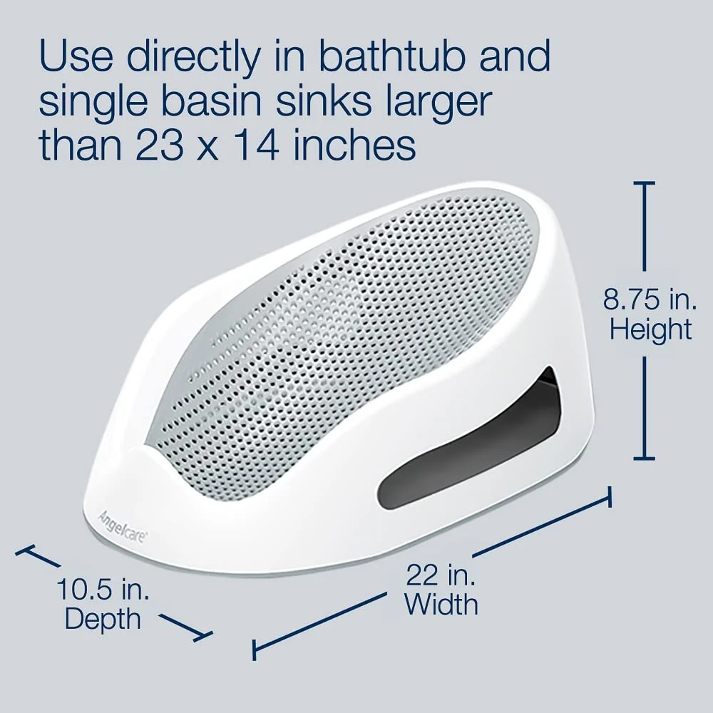 Angelcare Soft-Touch Asiento de Baño y Enjuagador para Bebé Aqua