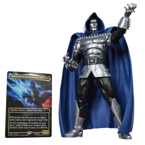 Figura de acción Marvel Legends Doctor Doom 2099 Magic: The Gathering 6 pulgadas