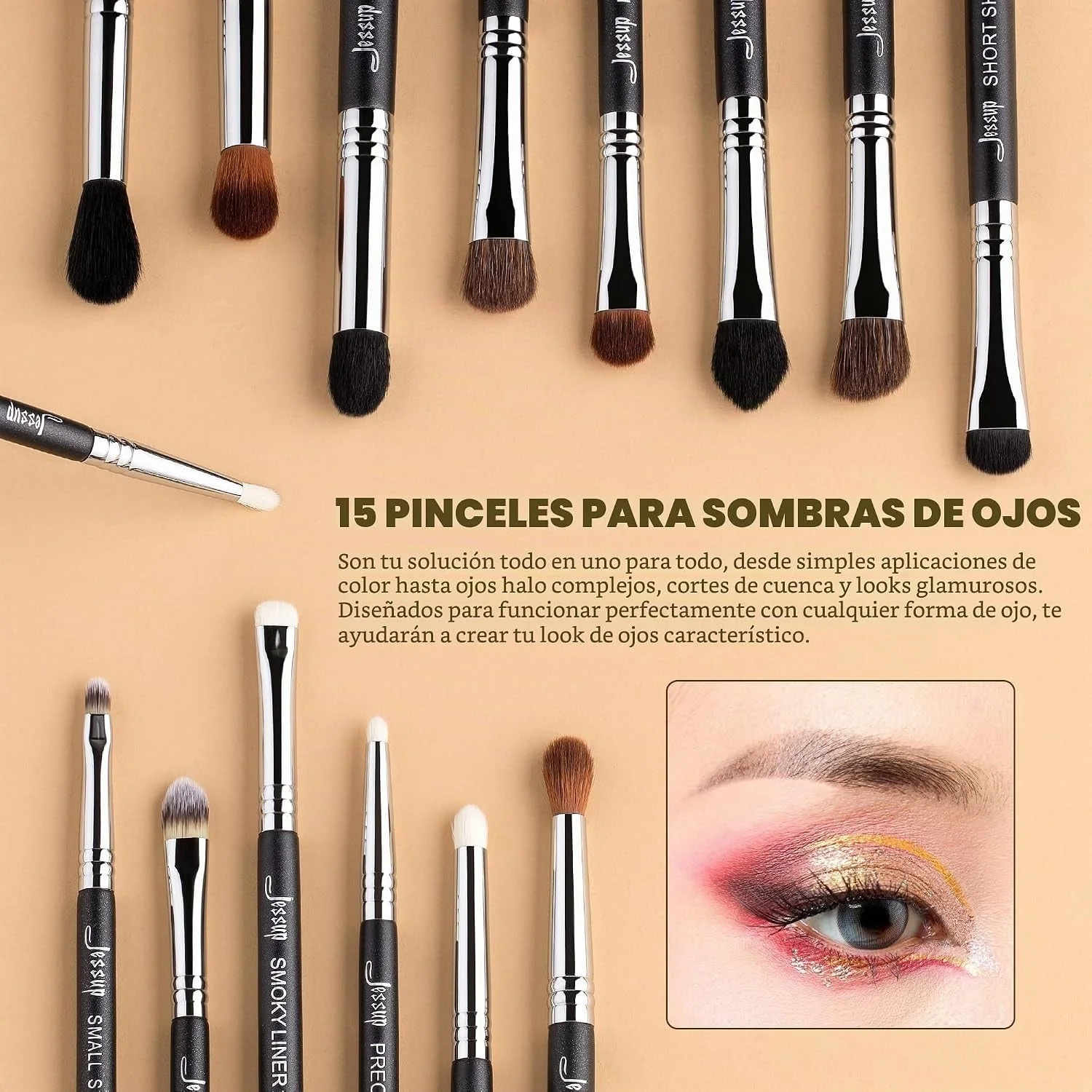 Jessup Makeup Brushes Set Professional, 35pcs Face & Eye Make up Brush T342