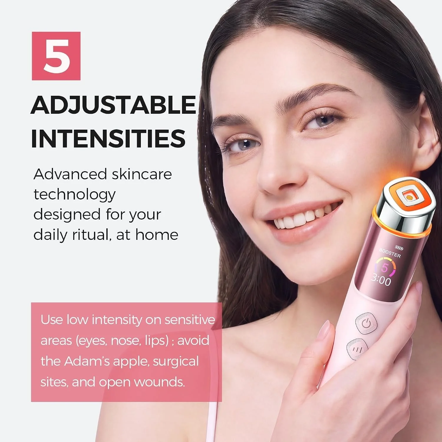 Viconor Red Light Therapy Wand, 6-in-1 Beauty Device for All Skin Types Women Gifts