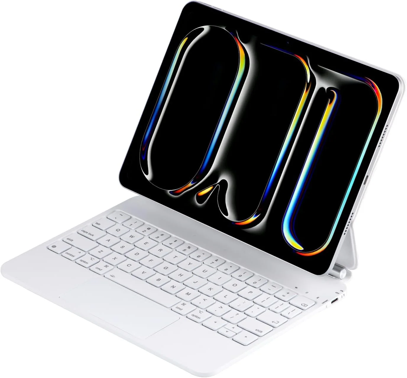 Funda Teclado Magnético Mobee para iPad Pro 13 pulgadas M4/M5 con Trackpad y Retroiluminación Blanco