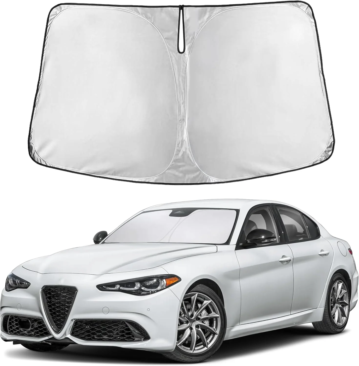 Parasol para parabrisas EcoNour compatible con Alfa Romeo Giulia 2016-2026