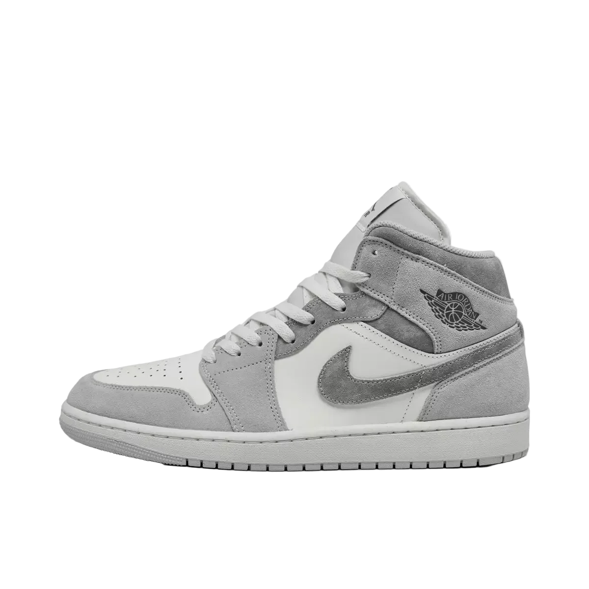 Air Jordan Retro 1 Mid SE Casual Shoes Men's Neutral Grey