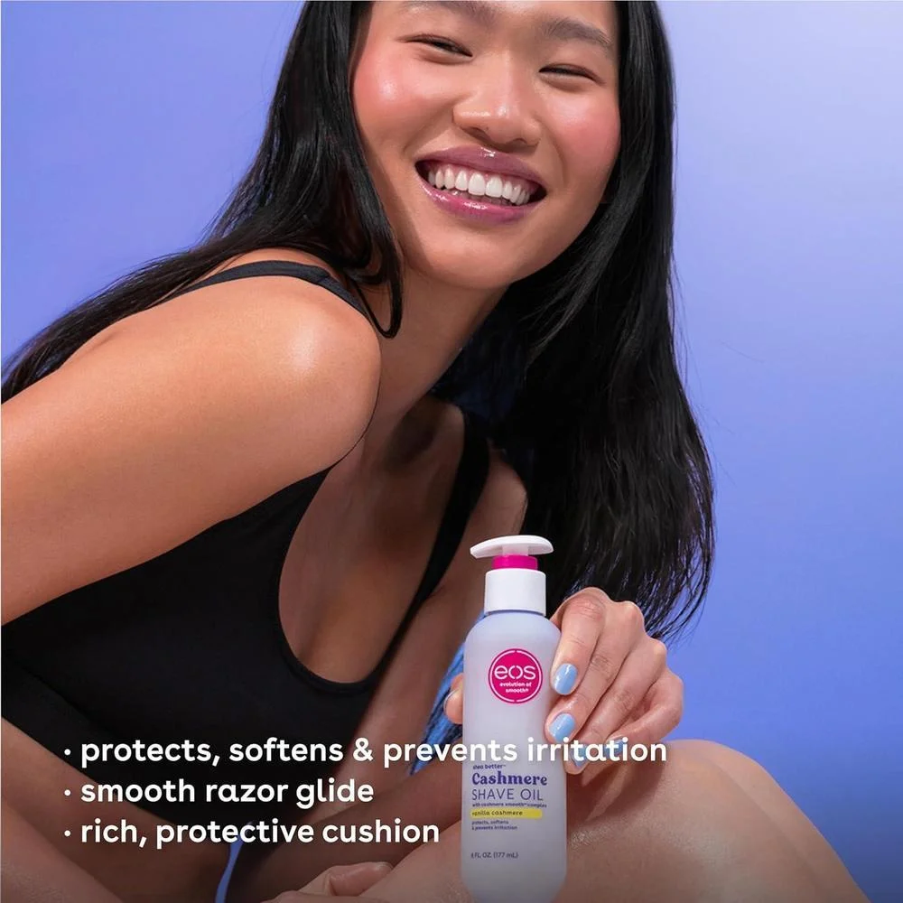 eos Shower Essentials Pack - Loción Corporal, Gel de Baño, Aceite de Afeitar - Vanilla Cashmere