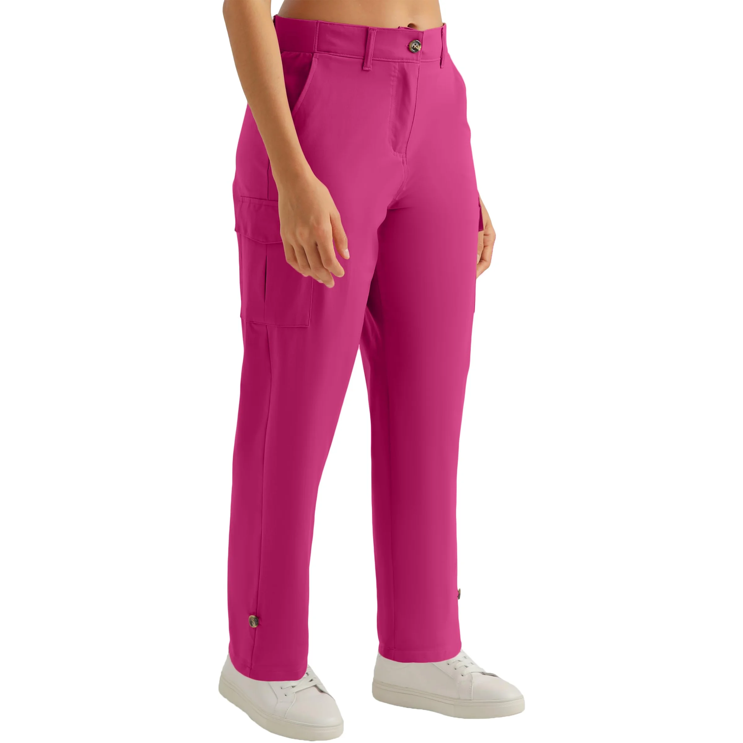Pantalón cargo capri para senderismo mujer Xingpaozhe rojo tomate