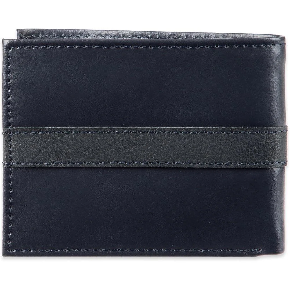 Billetera Tommy Hilfiger para hombre diseño clásico de cuero auténtico