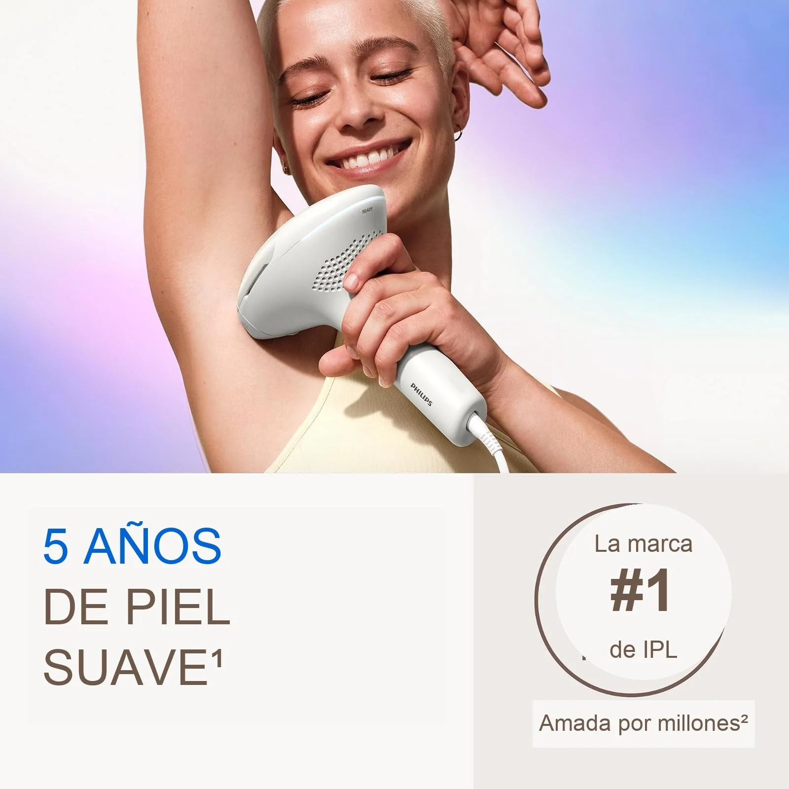 Philips Lumea IPL 9900 Pro - Depiladora IPL SenseIQ con 4 accesorios (BRC344/03)