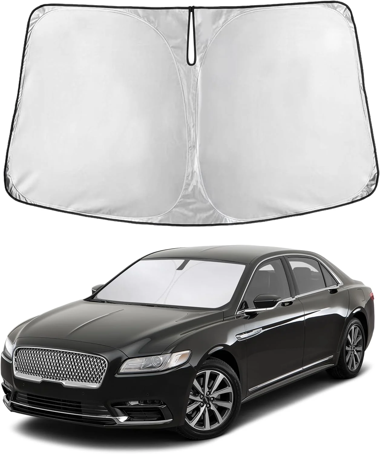 Parasol para parabrisas EcoNour compatible con Lincoln Continental 2017-2020