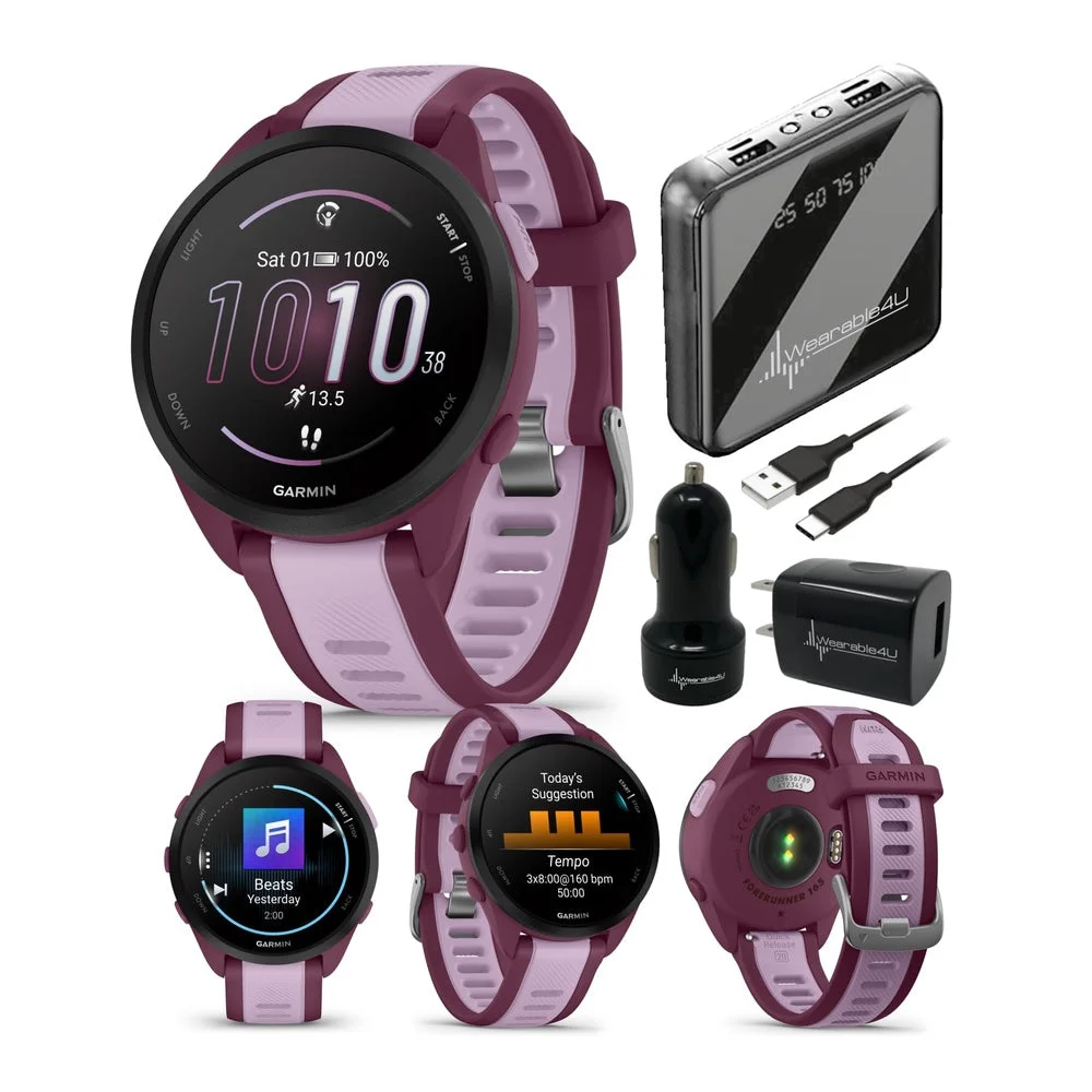 Garmin Forerunner 165 Smartwatch Música, Pantalla AMOLED, Métricas Avanzadas De Entrenamiento Y Recuperación