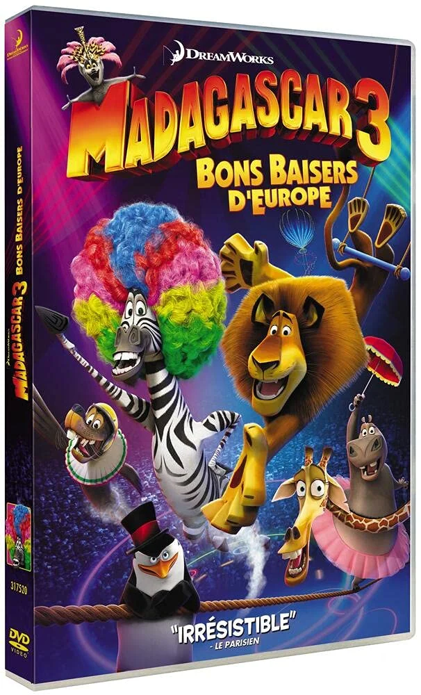 DVD Madagascar 3: Bons baisers d'Europe
