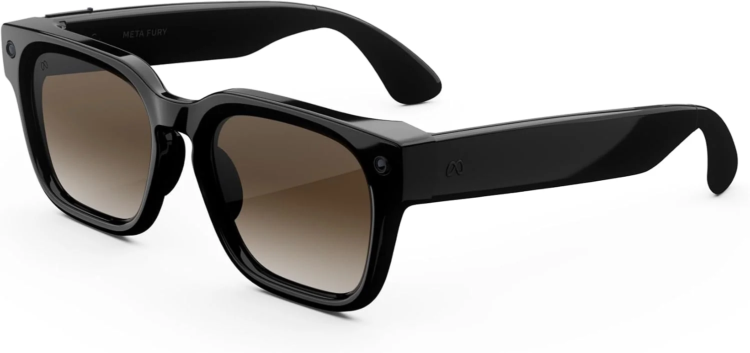 Meta Fury - Black / Grey Polarized — Lentes AI con cámara y audio