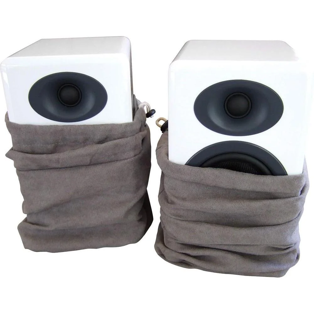 Audioengine P4 Altavoces pasivos de estantería de 2 vías en color blanco para sonido estéreo de alto rendimiento