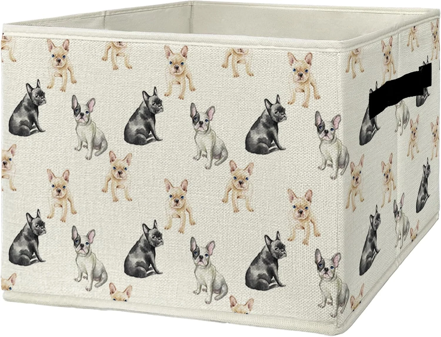 Caja organizadora plegable con asas Bulldog Francés