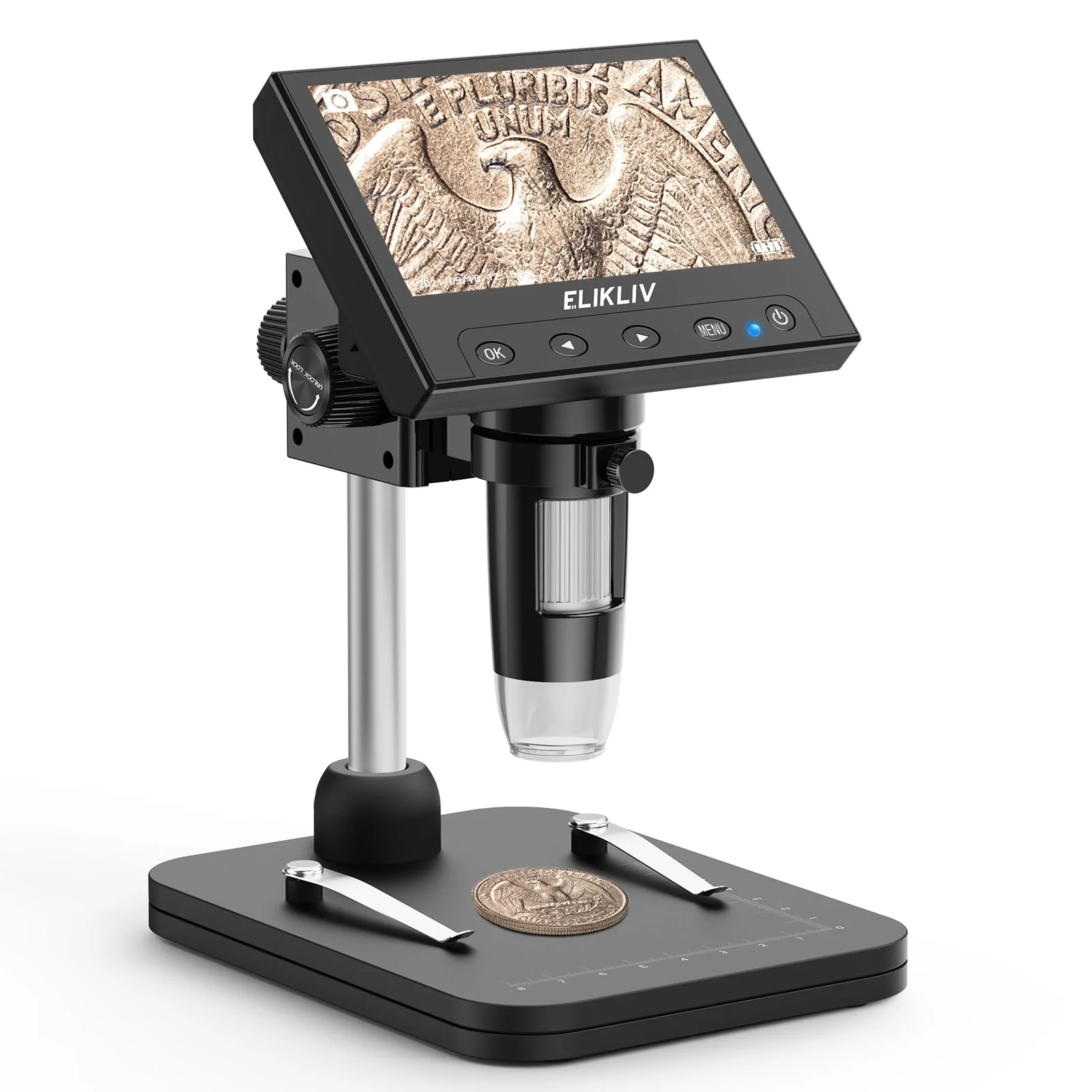 Microscopio Digital Elikliv EDM4B 1000x con pantalla LCD 4.3 pulgadas