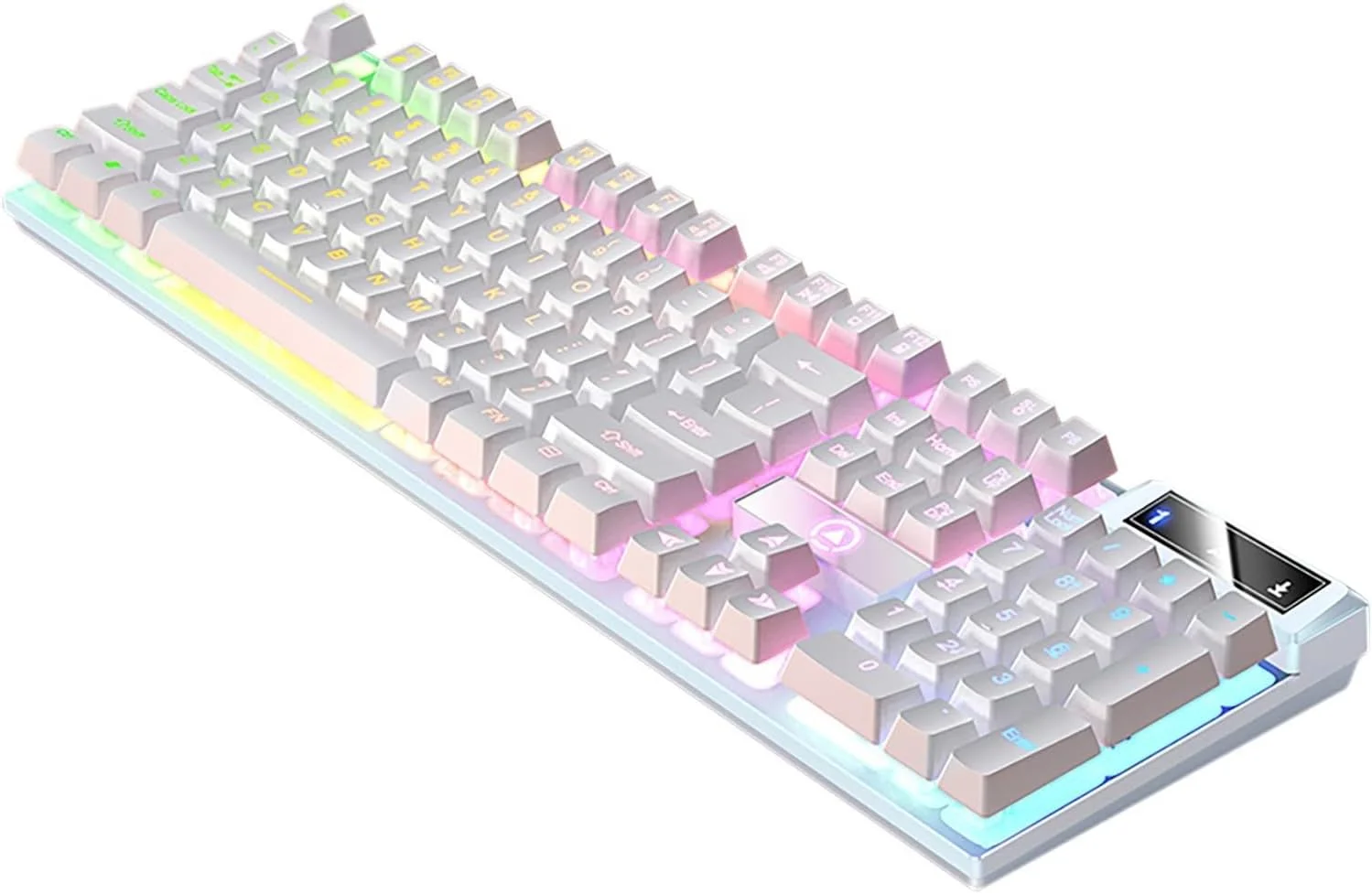 Teclado Gamer Lovskoo Mecánico RGB con Cable Resistente a Derrames