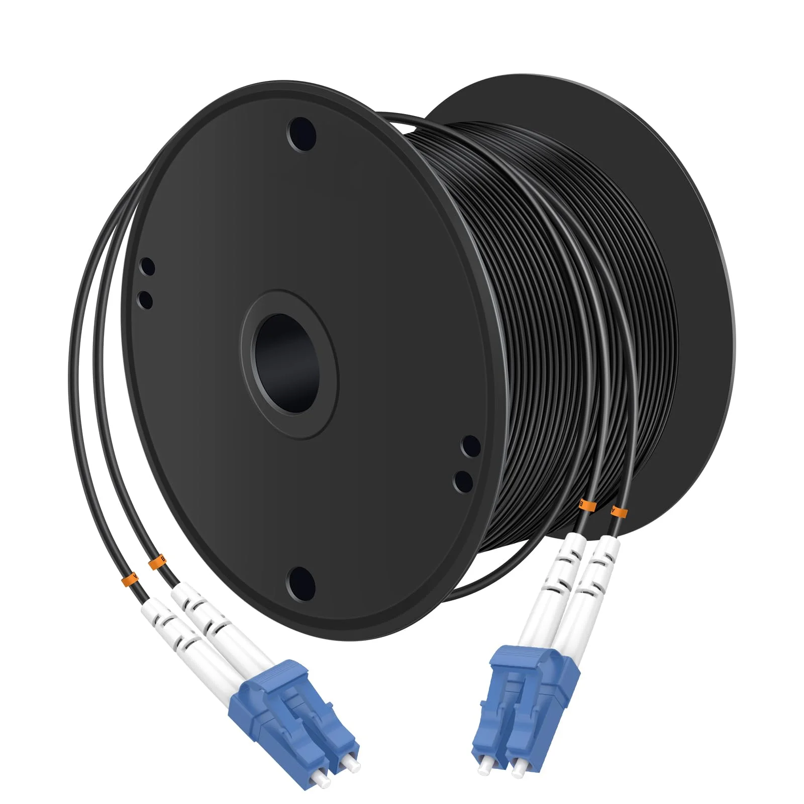 LC to LC UPC Outdoor Armored Fiber Optic Cable,300M/984ft Fiber Patch Cord