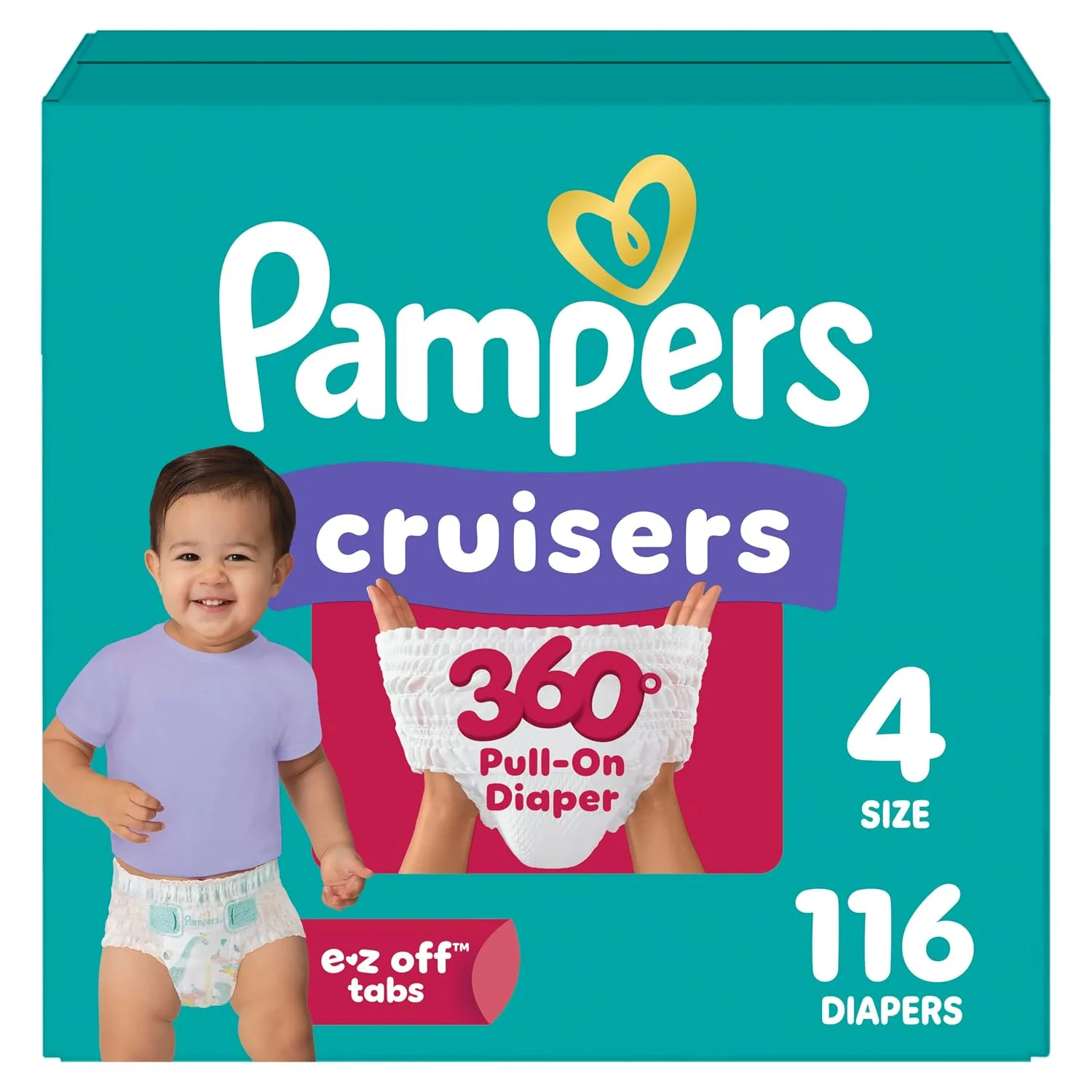 Pampers Cruisers 360 Pañales Tipo Calzoncito para Bebé Tallas 3 a 8
