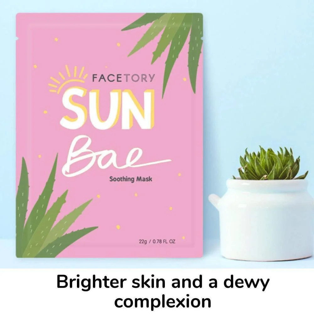 Sun Bae Mascarilla Facial con Aloe y Manteca de Karité