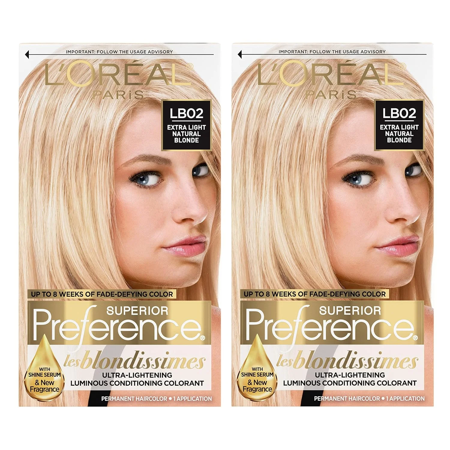 Tintura Permanente L'Oreal Paris Superior Preference Rubio Natural Extra Claro Pack 2