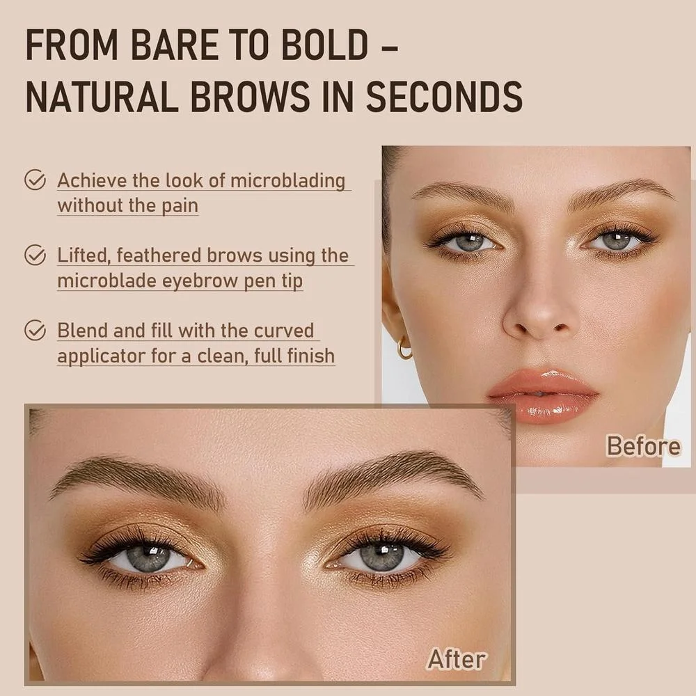 Lápiz de Cejas Doble Punta 4D Brow-Fection