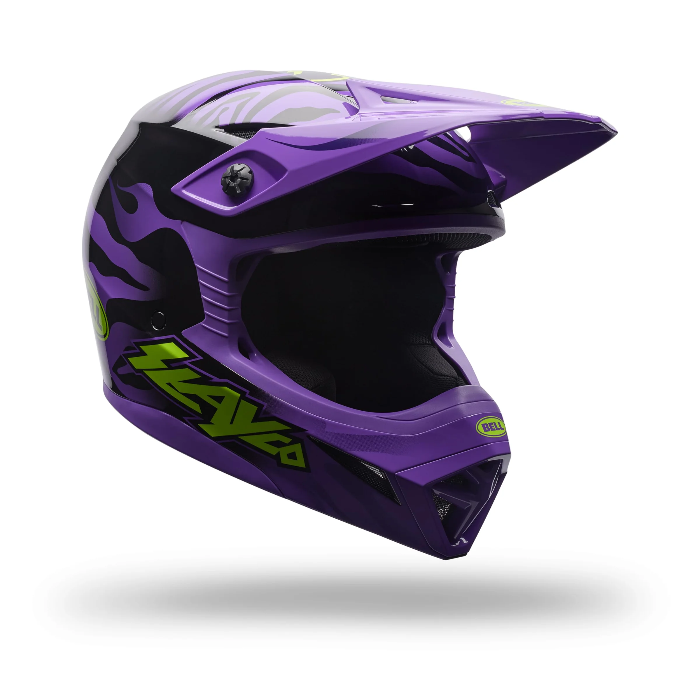 Casco Bell Youth MX-10 MIPS Negro/Púrpura Talla Grande