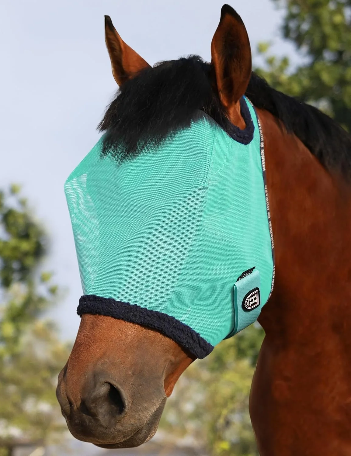 Cabestro para caballo Harrison Howard All Round Mesh UV Protective talla M color Menta