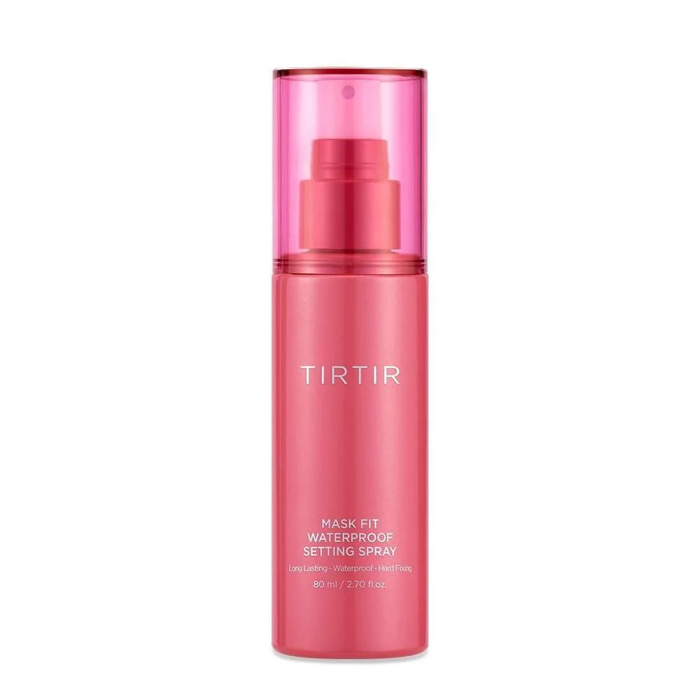 Spray Fijador TIRTIR con fijación de 24h, acabado semimate. Resistente al agua, sudor. Ideal para piel sensible. Libre de etanol. Aprobado clínicamente