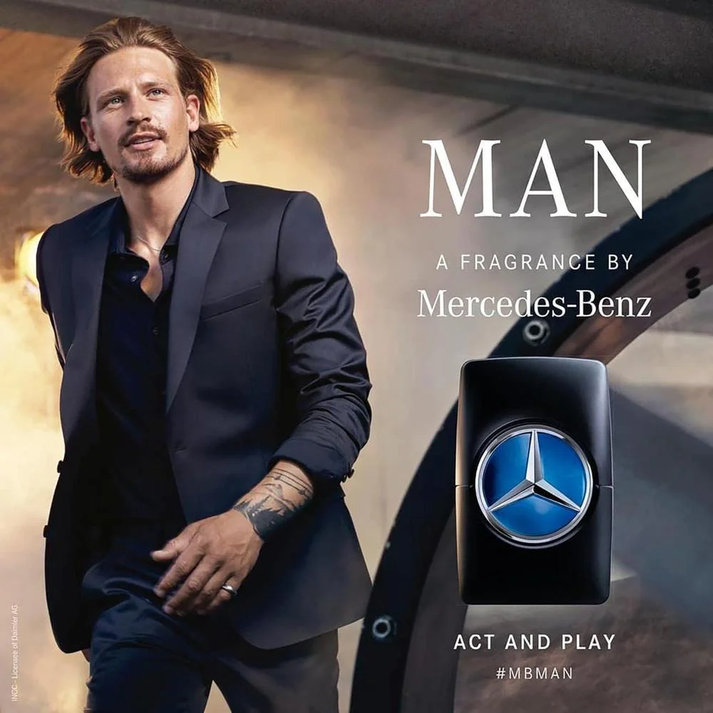 Mercedes-Benz Hombre Eau De Toilette Fragancia floral y amaderada con notas sensuales para hombres
