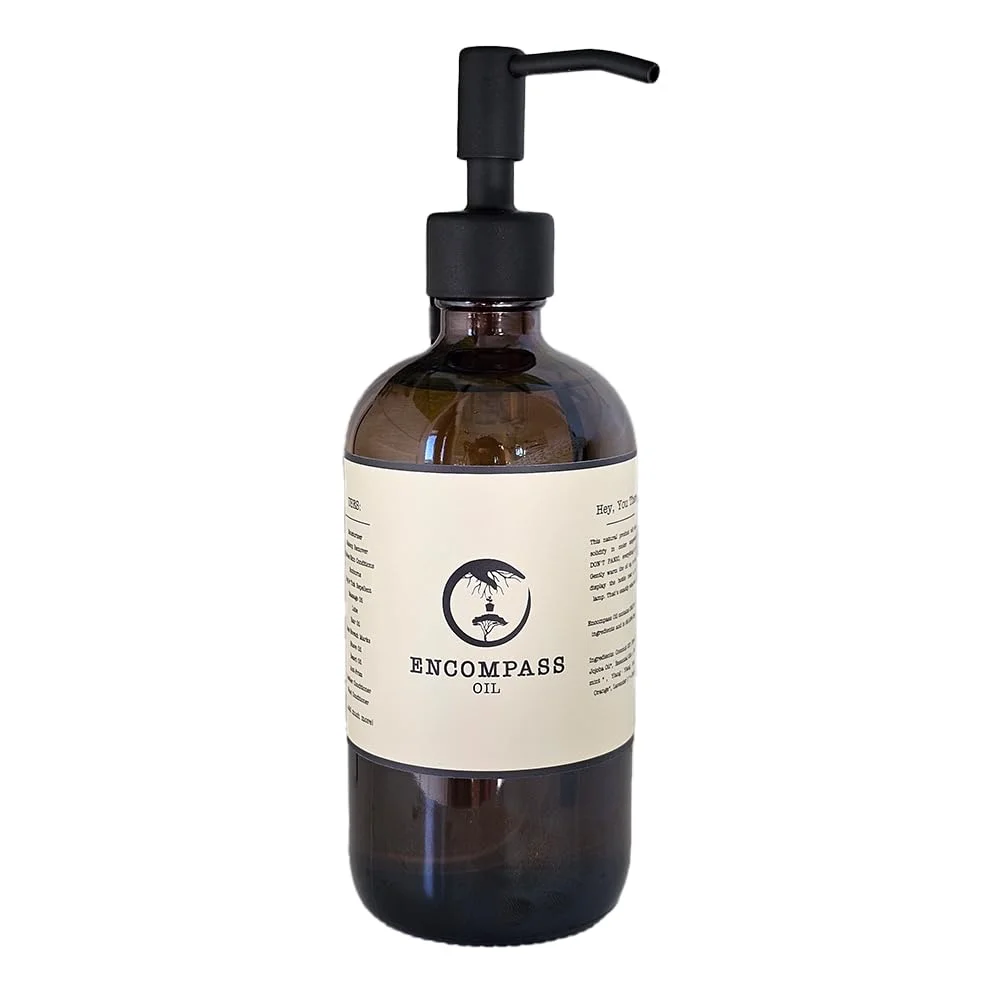 Aceite Corporal All Natural Encompass Oil 16 oz Botella de Vidrio