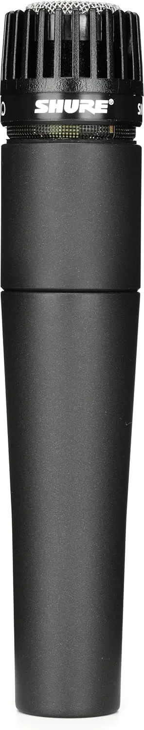 Shure SM57 & SM58 Microphone Set - Professional Dynamic Cardioid Pair for Instruments & Vocals - Crisp Sound & Versatile Performance