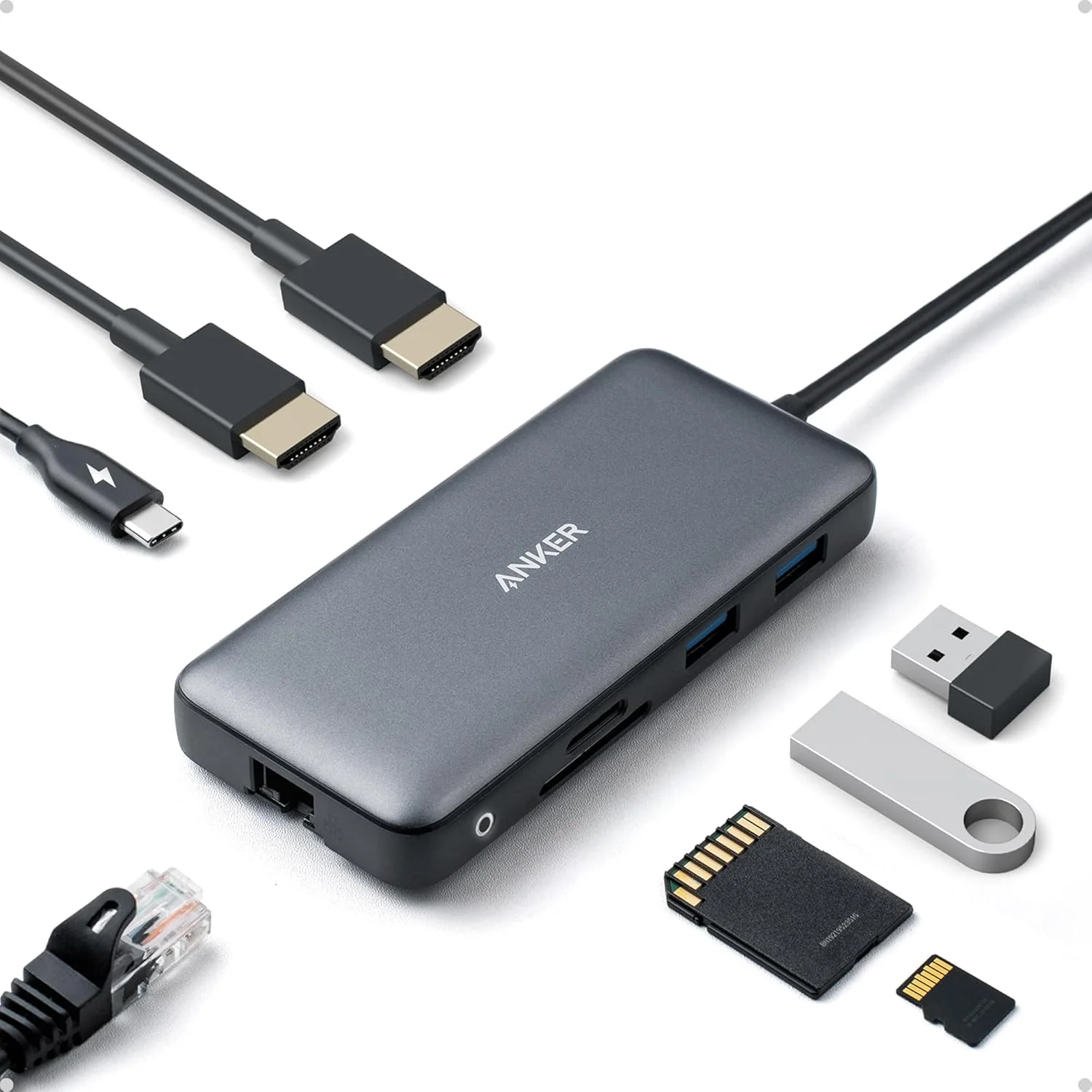 Docking Station Anker PowerExpand 8-en-1 USB-C con Dual HDMI 4K