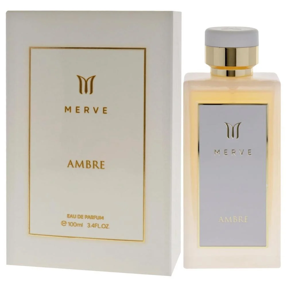 Merve Ambre para Mujer - Eau de Parfum Spray con elixir de caramelo, vainilla y ámbar