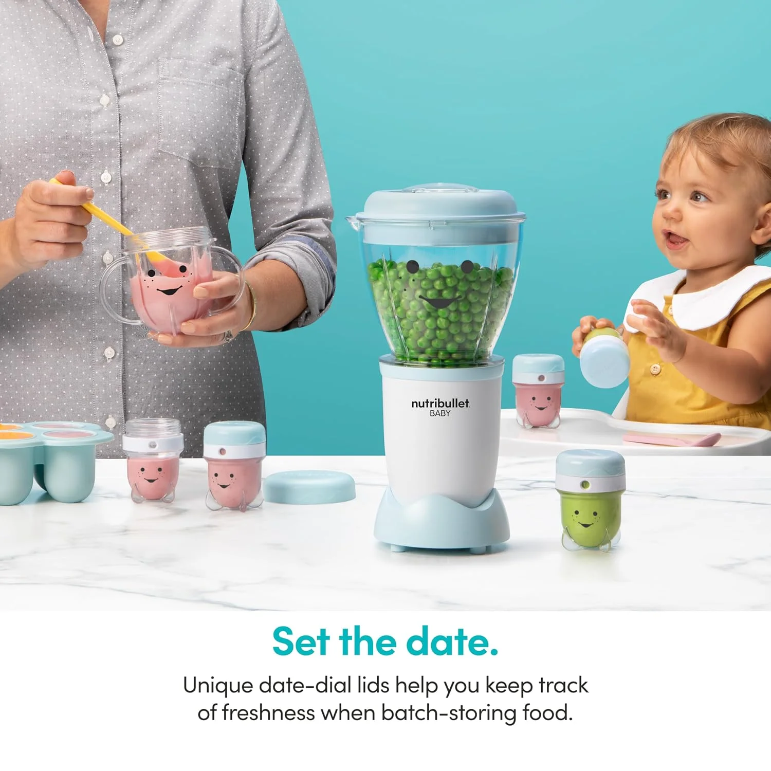 NutriBullet Baby NBY-50100 Sistema Completo para Papillas 32 oz