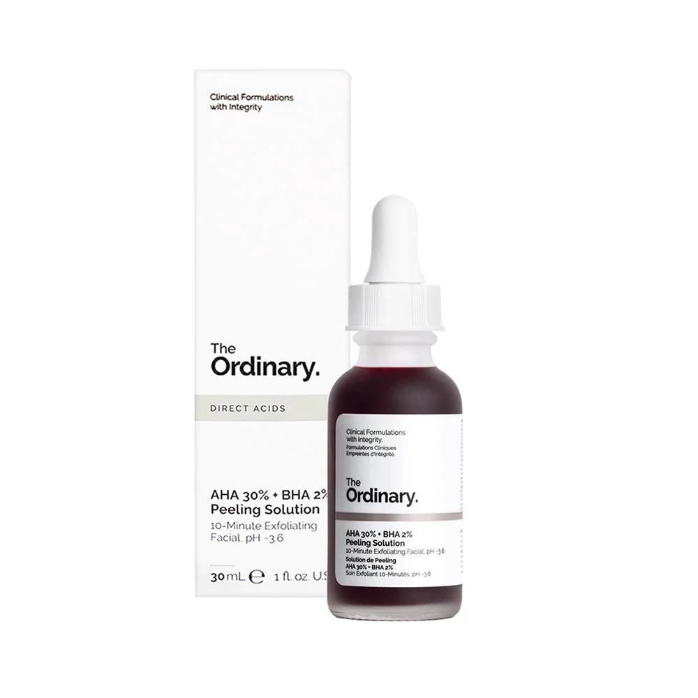Pack The Ordinary AHA 30% + BHA 2% Peeling Solution + Hyaluronic Acid 2% + B5 - 30 ml
