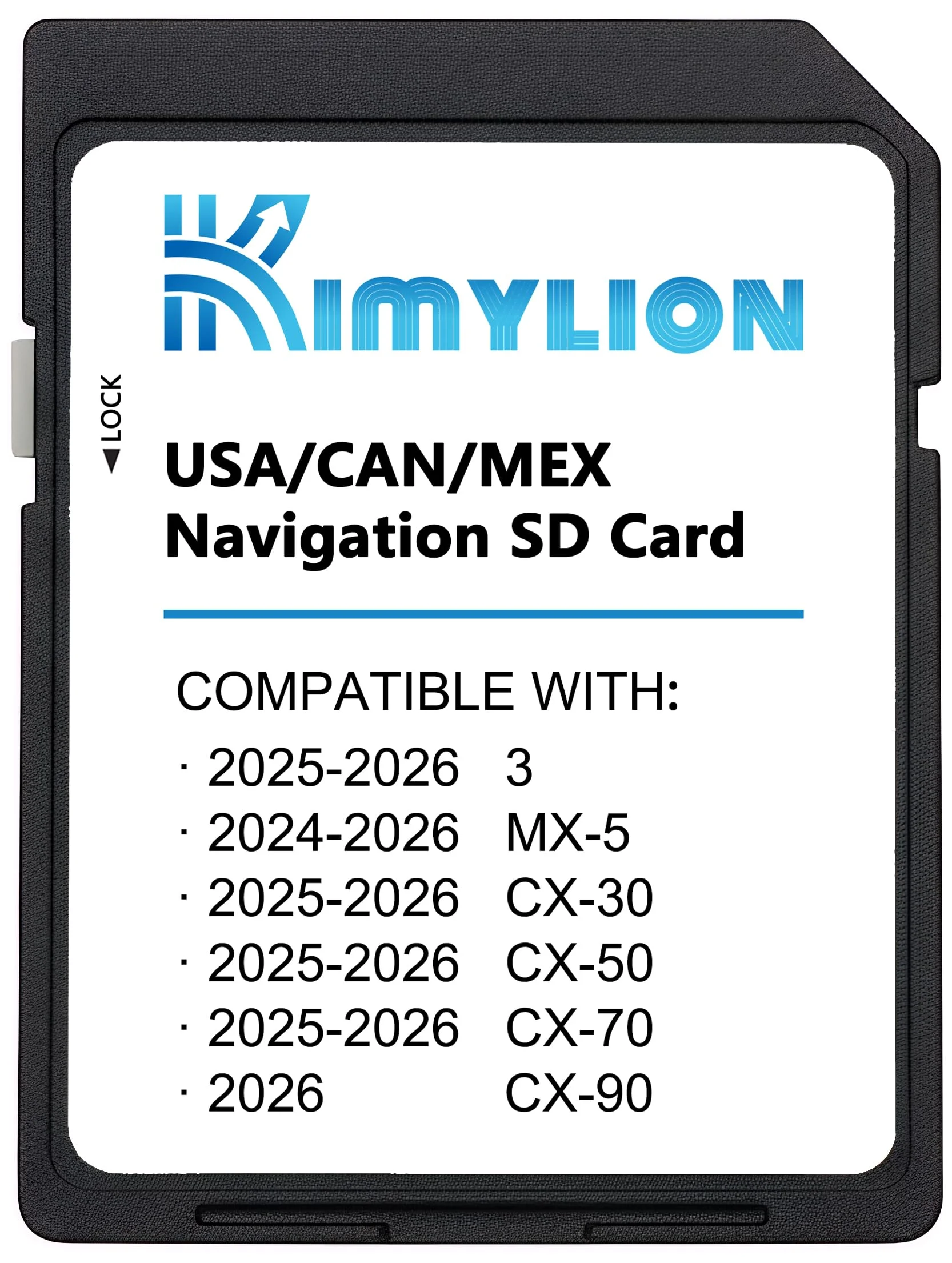 Navigation SD Card for Select 2024-2026 Mazda, KR9D66EZ1B, USA/CAN/MEX Maps