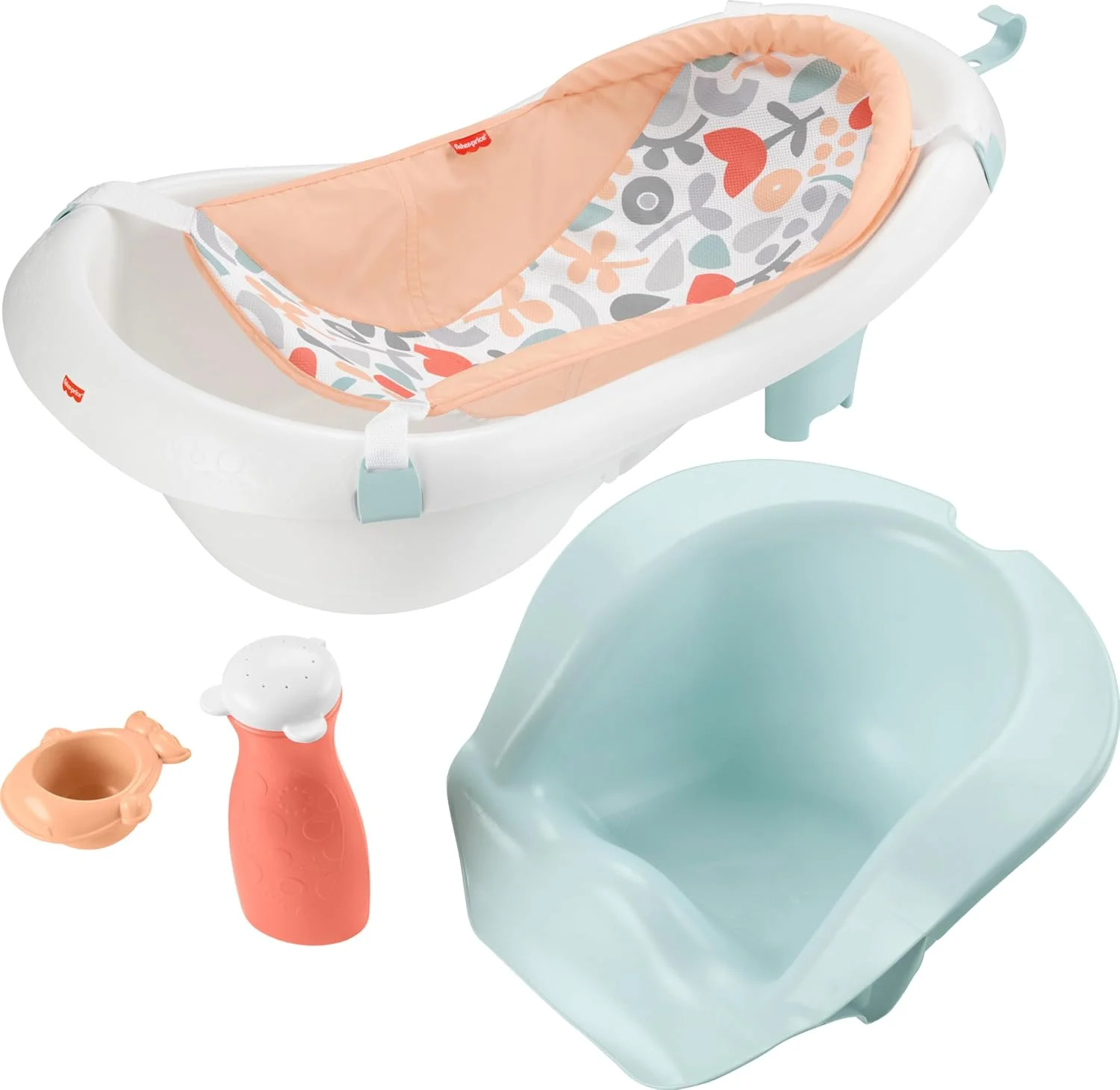 Fisher-Price Sling N Seat 4 en 1 Bañera para Bebé Summer Blossoms Modelo 2