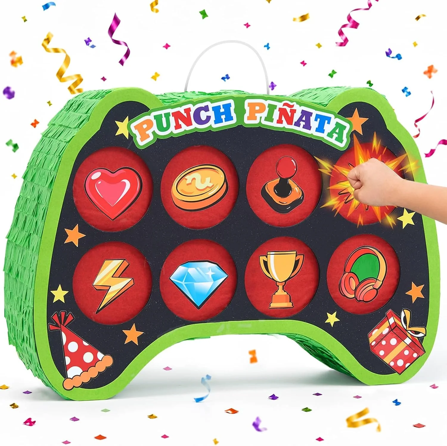 Piñata Interactiva Controlador de Videojuego WERNNSAI con Juego de Perforación