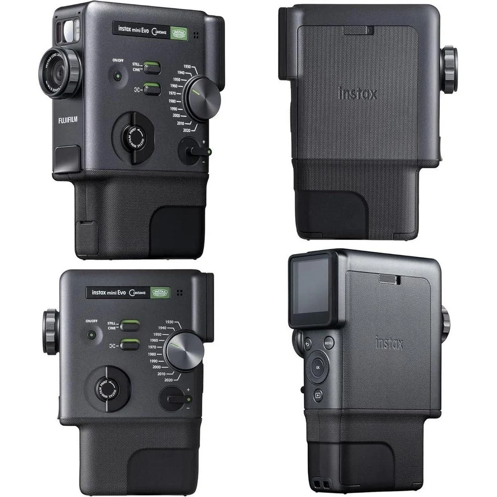 Paquete Fujifilm Instax Mini Evo Híbrida, Cámara Instantánea 3 en 1 con Bluetooth y Efectos Vintage