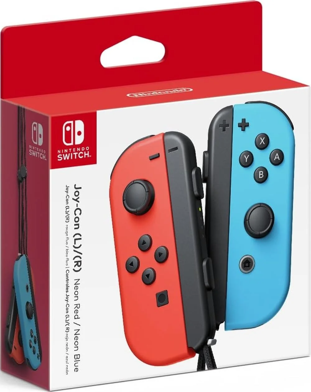 Mando Nintendo Joy-Con (L/R) Rojo Neón/Azul Neón
